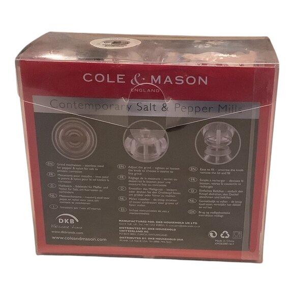 Cole & Mason Salt & Pepper Mill Set 100th Anniversary Edition Adjustable Grind - Picture 8 of 9